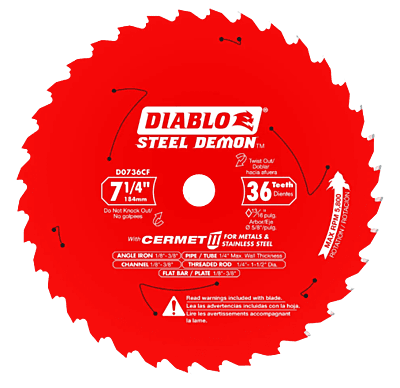 Diablo Steel Cutting Saw Blade For Thick Metal Diablo Steel Cutting Saw Blade For Thick Metal