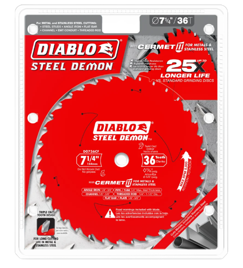Diablo Steel Cutting Saw Blade For Thick Metal Diablo Steel Cutting Saw Blade For Thick Metal
