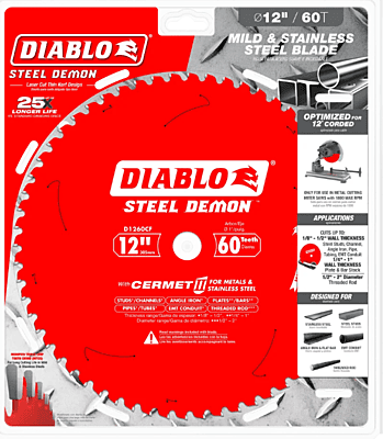 Diablo Steel Cutting Saw Blade For Medium Metal