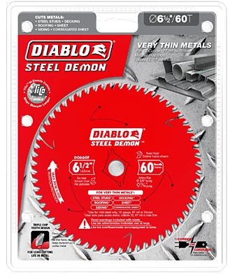Diablo Steel Cutting Saw Blade For Thin Metal