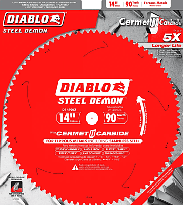 Diablo Steel Cutting Saw Blade For Thin Metal
