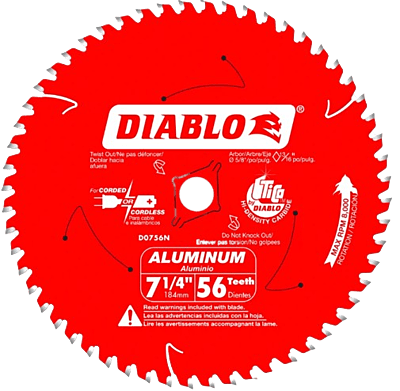 Diablo Aluminum Cutting Saw Blade Diablo Aluminum Cutting Saw Blade