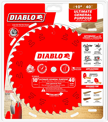 Diablo Wood Cutting Ultimate General Purpose Saw Blade