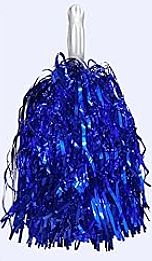 Red/Blue Metallic Spirit Poms Red/Blue Metallic Spirit Poms
