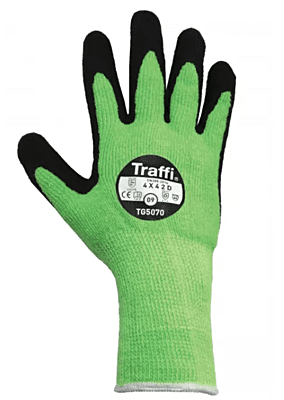 Traffi Gloves Green Cut Level D Traffi Gloves Green Cut Level D