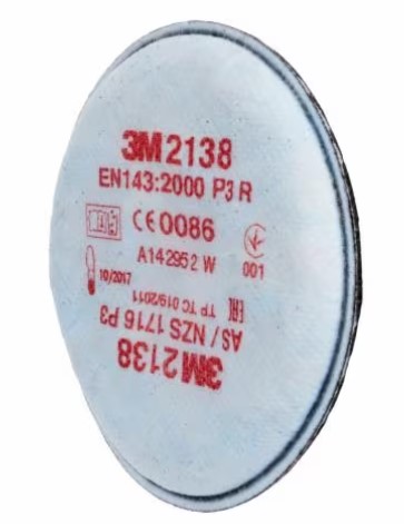 3M 2138 P3 Filters (Per Pair) 3M 2138 P3 Filters (Per Pair)