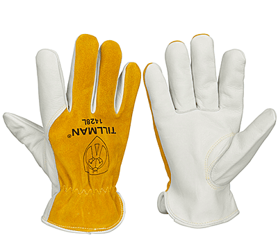 Tillman 1428 Top Grain/Split Cowhide Back With Seamless Forefinger Drivers Gloves