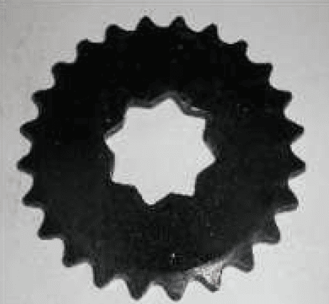 H-CR-CCR-037-0 GEAR W/ SQUARE HOLE