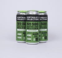 No. 520 Kratom Kava Seltzer - 40mg MIT + 200mg Kavalactones, Gooseberry - Limited Edition