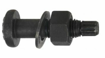 1"-8 A325 Plain T.C. Bolt w/ A563 DH Heavy Hex Nut & Round F436 Washer