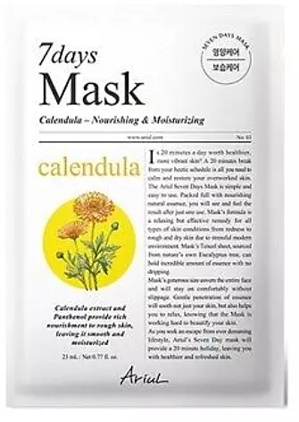 Ariul 7days Mask Calendula P 1 Sheet