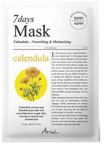 Ariul 7days Mask Calendula P 1 Sheet