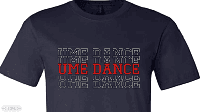UME Dance Stacked Letters Tee UME Dance Stacked Letters Tee