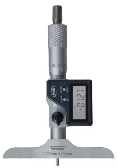 Digital Depth Micrometer – High-Precision Measurement with RS232 Data Output