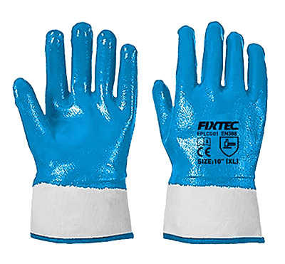 Industrial Quality CE Nitrile Coated Latex Work Gloves – Durable & Comfortable