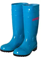 9.5"Ladies MID-Tube Rain Boots PVC Injection Pressure Work Water Shoes