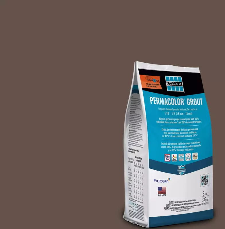 LATICRETE - PERMACOLOR GROUT CHESTNUT BROWN 66 8LB