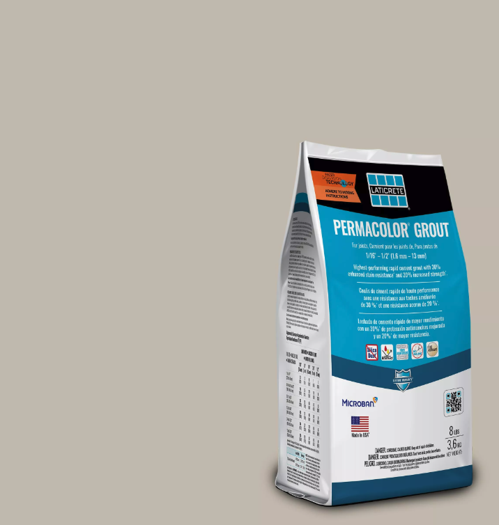 LATICRETE - PERMACOLOR GROUT LIGHT PEWTER 90 - 8LB