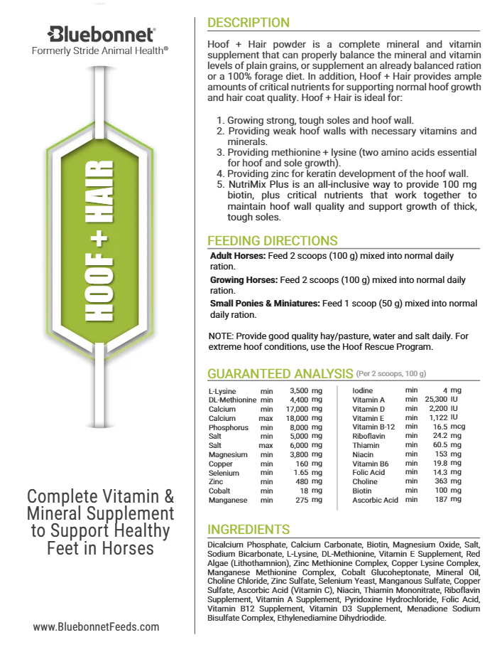 Hoof & Hair- 25lb