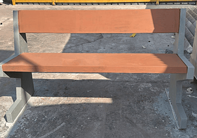 Precast Back Rest Bench