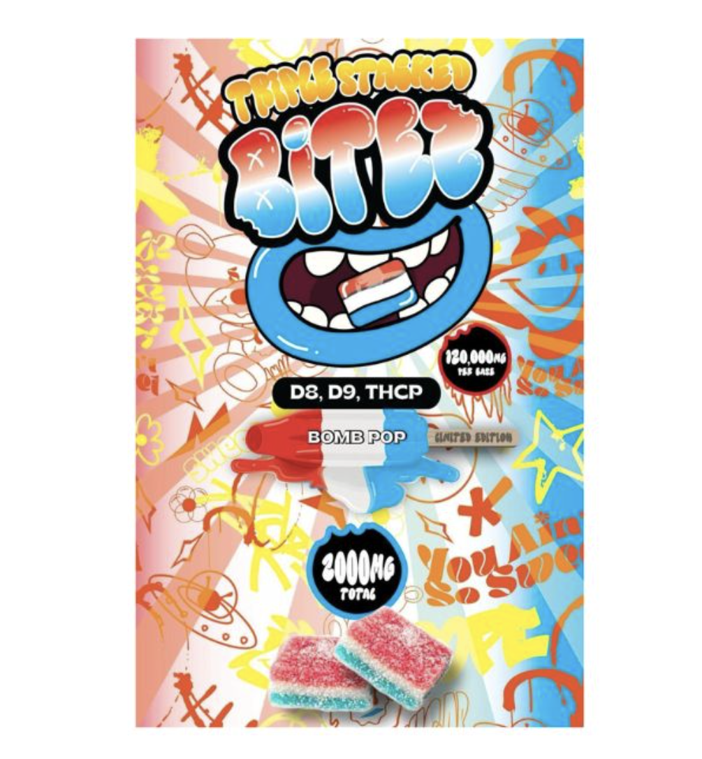 TRIPLE STACKED BITEZ DOUBLE STACKED | (10000MG/ JAR) / (60,000MG ) | 6PK | 10CT