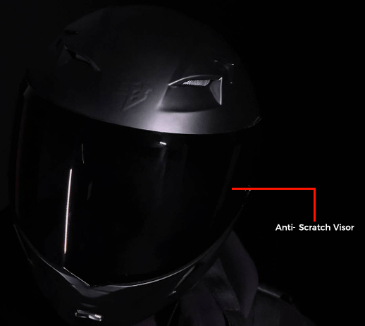 STEELBIRD SBA-11 TORNADO ISS GLOSSY BLACK C/V 580 MM WITH EXTRA SMOKE VISOR-DOT CERTIFIED