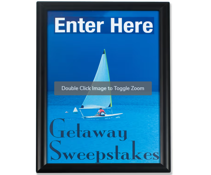 Wholesale Lot 150 Black Snap Frames 17.5 x 11.6 Poster Holder Bulk Pallet Front Loading Aluminum Sign Display