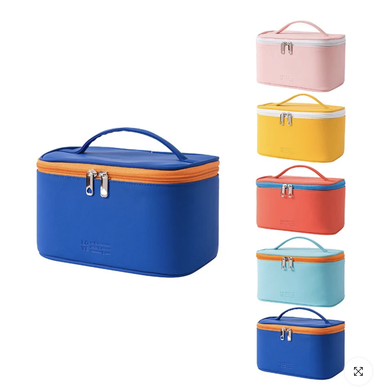 Leather Large Makeup Case