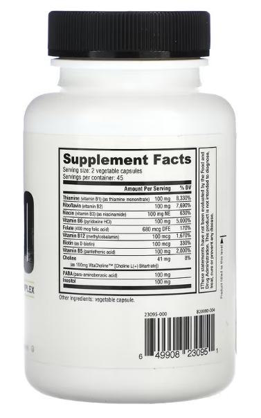 B COMPLEX B-100 90 Cap. NUTRABIO