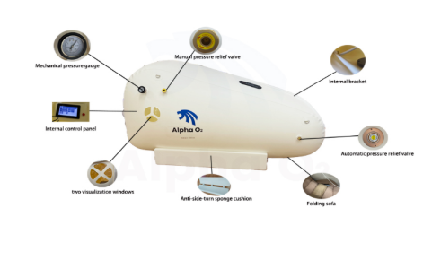 ROI IN Wellness KN01 Sitting Triangular Soft Hyperbaric Oxygen Chamber