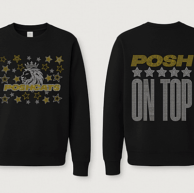 Posh On Top Rhinestone Hoodie