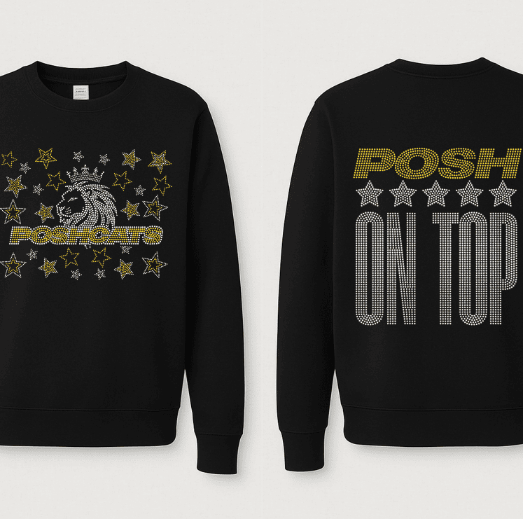 Posh On Top Rhinestone Hoodie Posh On Top Rhinestone Hoodie