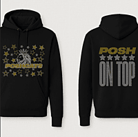 Posh On Top Rhinestone Pocket Hoodie Posh On Top Rhinestone Pocket Hoodie