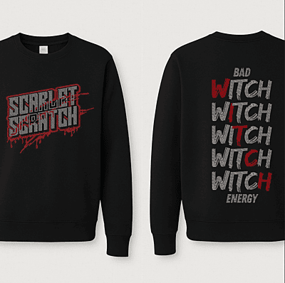 Scarlet Bad Witch Crewneck Sweatshirt
