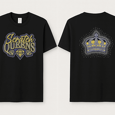 Scratch Queens Rhinestone Tee