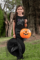 Girls Flower Skull Top Girls Flower Skull Top