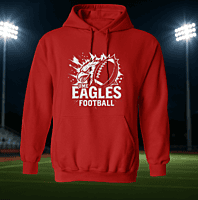 UME Eagles Football Burst- Red UME Eagles Football Burst- Red