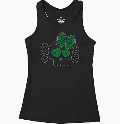 Cheer Skull Fitted Tank Cheer Skull Fitted Tank