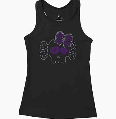 Cheer Skull Fitted Tank Cheer Skull Fitted Tank