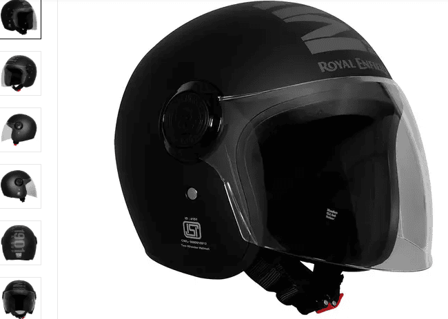 ROYAL ENFIELD COPTER OF SOLID ID ABS BLK/GRY XL