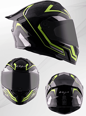 VEGA SONIC DX SHADOW BLACK/NEON YELLOW C/V (L)