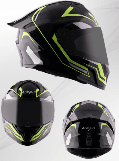 VEGA SONIC DX SHADOW BLACK/NEON YELLOW C/V (L)