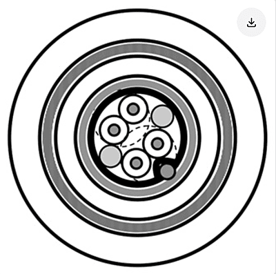 Belden 9842LS (2 PAIR (4 CORE TWISTED) 24 AWG RS485 TCWB SHIELDED PVC CABLE [305MTR/ROLL])