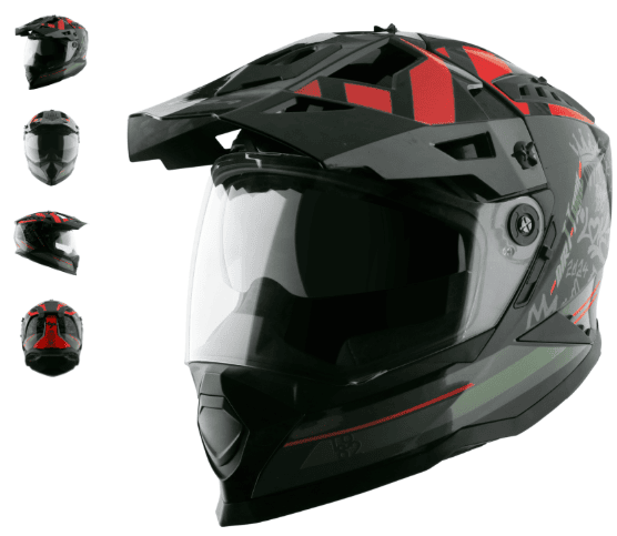 VEGA DIRT-X TRIAL BLACK/RED (XL)