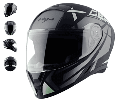 VEGA RANGER DX REVENGE DULL BLACK GREY C/V (M)