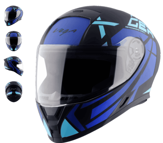 VEGA RANGER DX REVENGE DULL BLACK M.BLUE C/V (M)