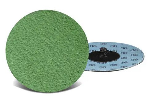 Zirconia W/ Grinding Aid Roll-On Quick Change Discs, 2-Ply