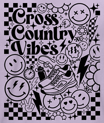 Eagles Cross Country Vibes Boxy Tee