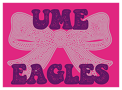 Bling Bow UME Eagles Bling Bow UME Eagles
