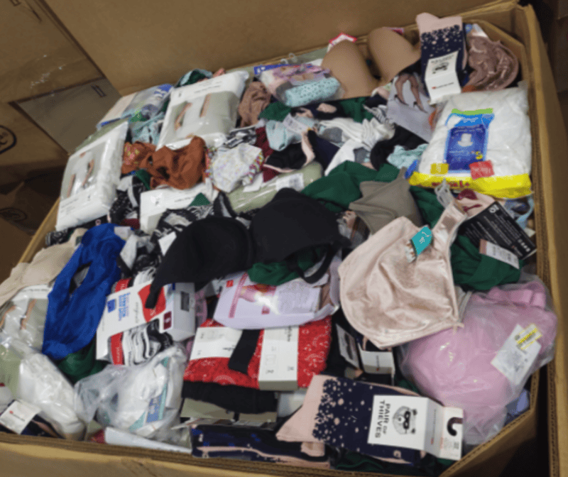 TGT APPAREL Undergarments Truckload